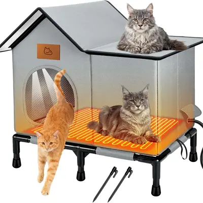 Casita de gato con Calentador